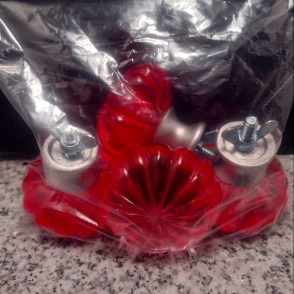 4 Pack of Large Pink Dresser Drawer OR Cabinet Knobs. 2 1/4" W X 2" Deep. - Picture 4 of 8